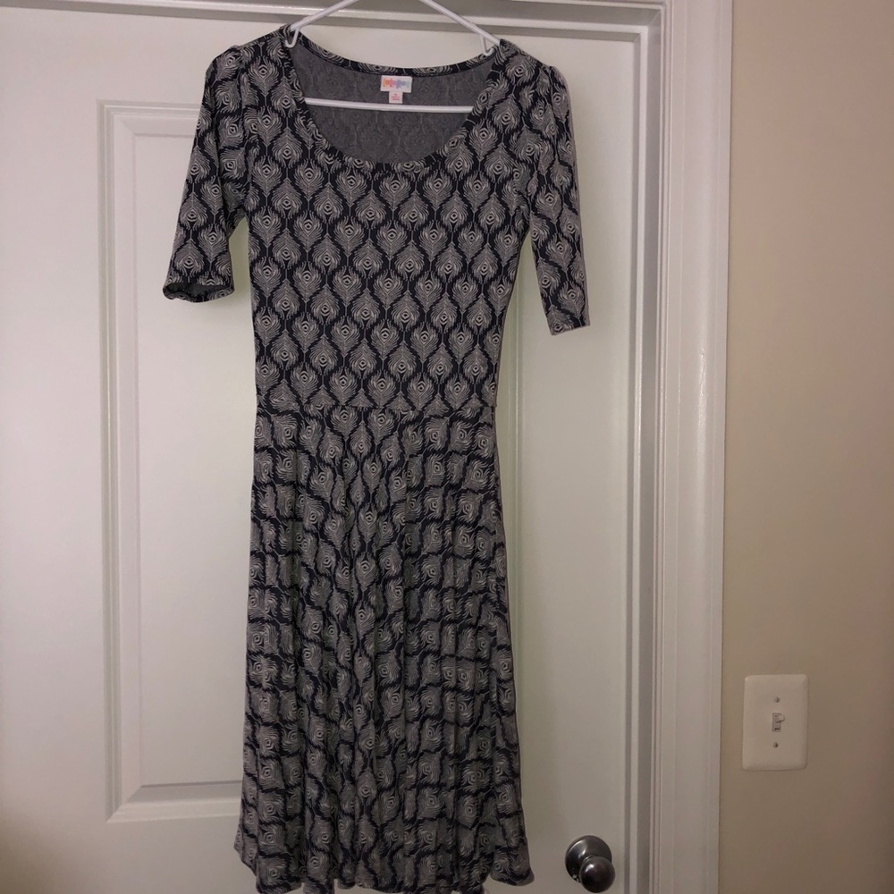 LuLaRoe Dress - Nicole - Peacock Pattern (S)